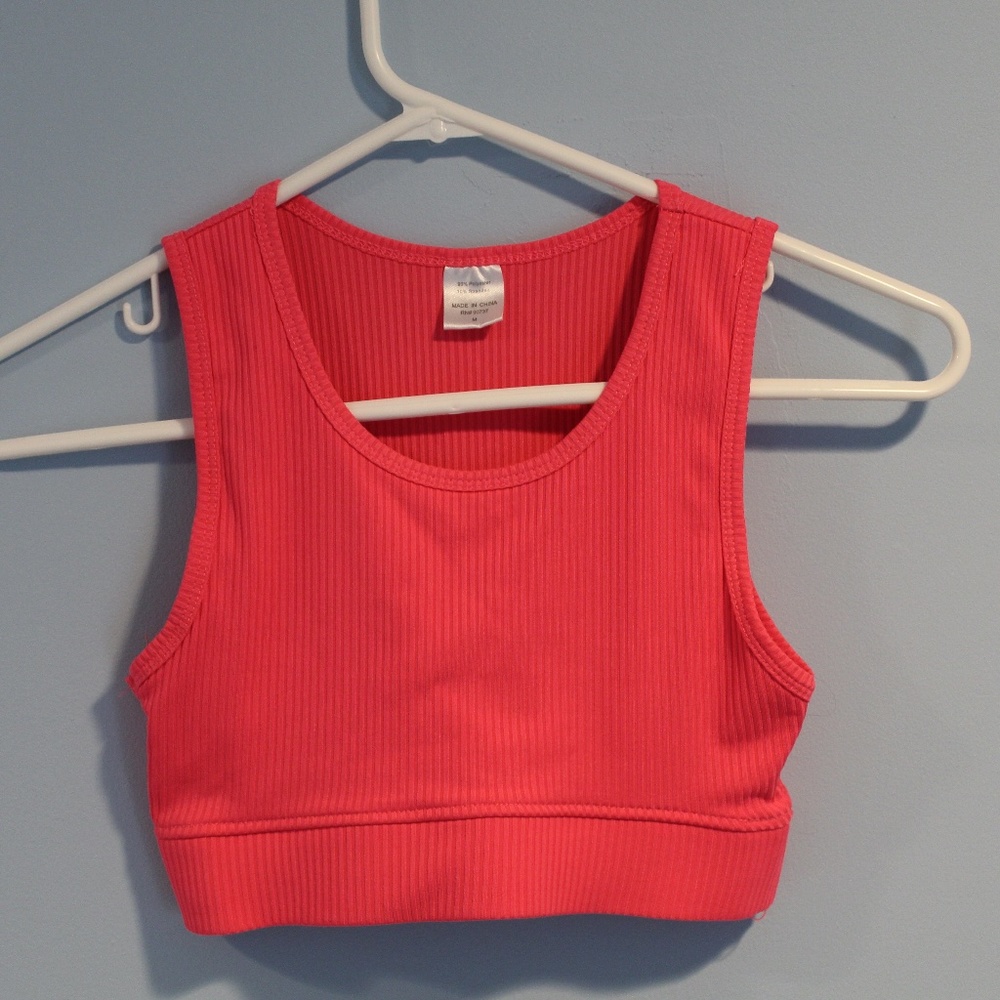 pink sport bra
